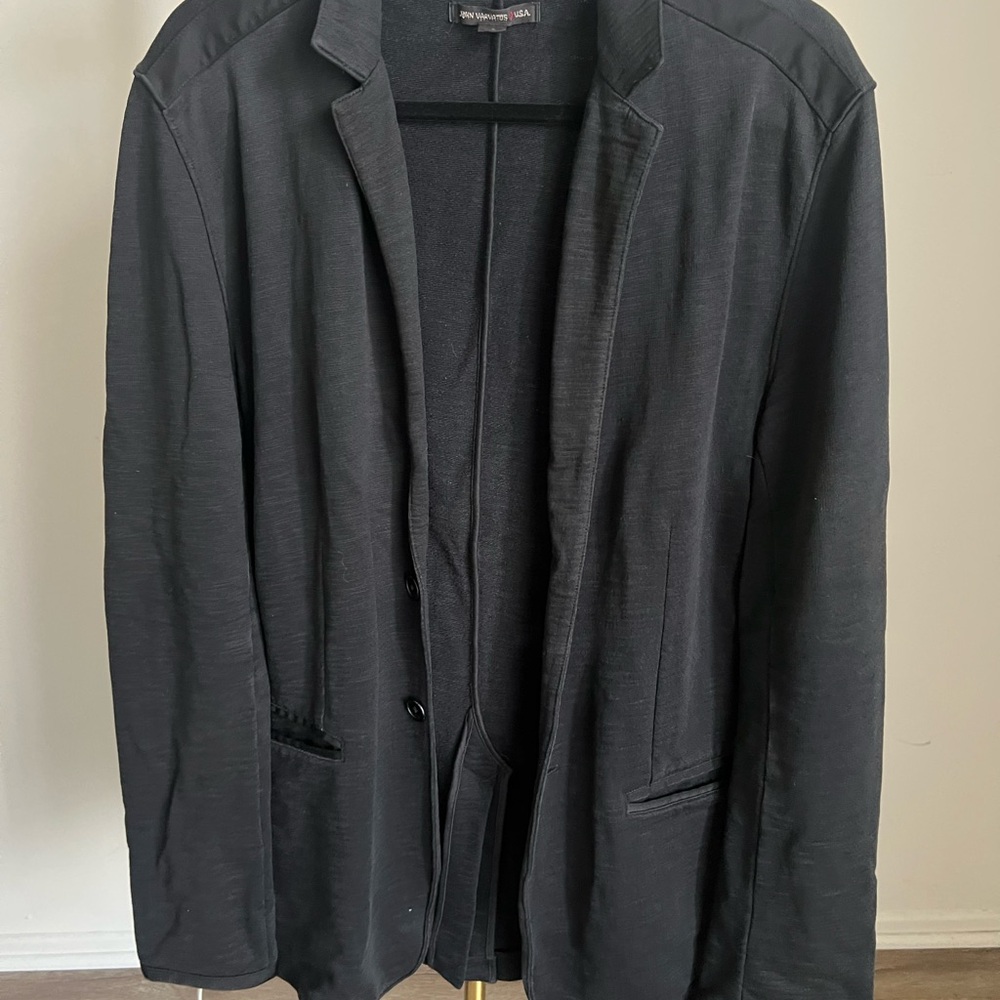 John Varvatos Charcoal Textured Jacket